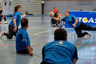 Plauener Sitzballer erneut erfolgreich - Das Sitzballteam des BRSV Medizin Vogtland in Landsberg.