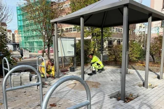 Pleißestadt erhält Stellplatz für Fahrräder - Stellplatz für Fahrräder in der Buttengasse Crimmitschau.