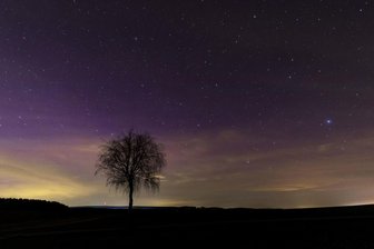 Polarlichter über dem Erzgebirge - schön und selten -
