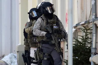Polizeigroßeinsatz auf dem Chemnitzer Sonnenberg -