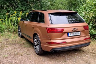 Polizeijagd auf mutmaßlichen Autodieb endet in Striegistal - Mit diesem gestohlenen Audi war der mutmaßliche Autodieb geflüchtet.