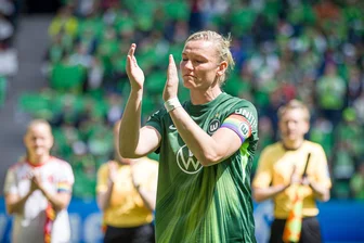 Popp trifft doppelt beim Abschiedsspiel in Wolfsburg - Alexandra Popp bei ihrem Abschiedsspiel in Wolfsburg.