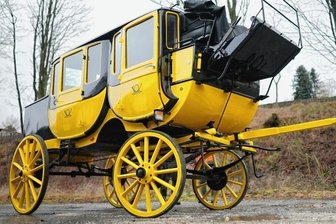 Postkutsche kehrt nach langer Pause zurück - So sieht die generalüberholte Oberwiesenthaler Postkutsche aus. 