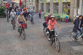 Premiere für Fahrrad-Tour mit Zwickaus Oberbürgermeisterin - 