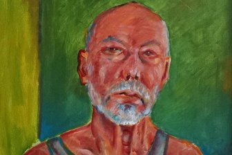 Professor der Bergakademie Freiberg wechselt kunstvoll an die Musikschule - So sieht sich der Künstler: Ein Selbstbildnis von Gerd Walter. Die Werke des Professors sind ab Dienstag in der Musikschule Freiberg zu sehen.