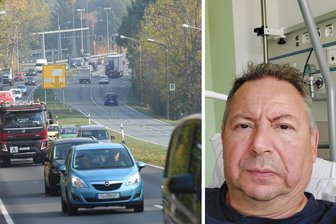 Prozess um aggressiven Drängler auf Chemnitzer Südring: „Ich hätte tot sein können“ - Ein Übergriff auf dem Südring brachte Uwe Grunert für eine Woche ins Krankenhaus.