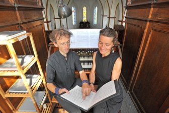 „Prunk und Herrlichkeit“: Duo Vimaris spielt im Frauensteiner Silbermann-Museum - Das Duo Vimaris: Wieland und Mirjam Meinhold.