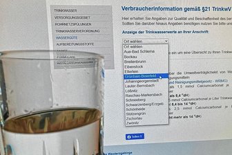 Qualität des Trinkwassers: Wasserwerke Westerzgebirge erweitern Auskunft über Analyse - Hier können sich Interessenten bis zu ihrer genauen Wohnanschrift durchklicken: Das Infoportal auf der Homepage der Wasserwerke Westerzgebirge gibt Auskunft über die Trinkwasserqualität im ausgewählten Bereich.