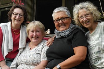 Quartett aus Altgeringswalde geht auf Zeitreise - Iris Zschocke, Ute Eschner, Ulla Heinicker und Ingrid Thalheim bilden das Organisationsquartett.