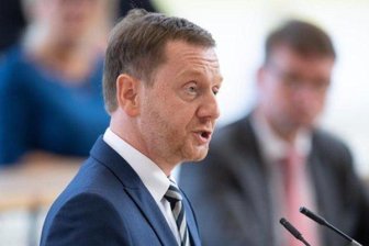 "Querdenken" in Leipzig: Ministerpräsident für Beschränkung der Teilnehmerzahl - Sachsens Ministerpräsident Michael Kretschmer