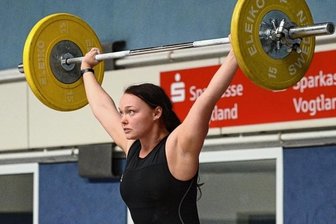 Quereinsteigerin mit Gold belohnt - Die 26-jährige Luisa Schiffmann ist für die TSG gestartet, um erste Wettkampferfahrung im Gewichtheben zu sammeln.