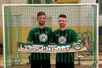 Radballer aus dem Erzgebirge träumen vom Durchmarsch - Johann Gasch (links) und Max Schreiber waren in der Radball-Verbandliga eine Klasse für sich.