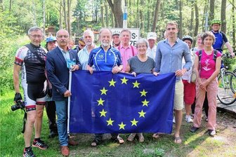 Radkonzept: Eichigt wundert sich über Abfuhr aus Triebel - Mit dem Iron Curtain Trail, für den 2019 am Dreiländereck der Startschuss gegeben wurde, besteht ein Radweg.