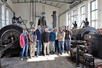 Radler aus dem Ruhrgebiet besuchen Oelsnitz - Der Besuch aus der Partnerstadt erkundete unter hiesiger Begleitung etwa das Bergbaumuseum.