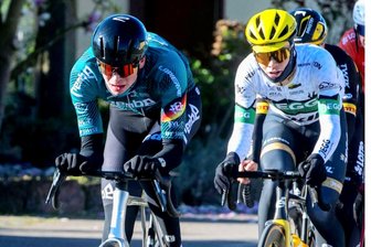 Radsportler aus dem Erzgebirge bietet bei einem Klassiker vielen Profis Paroli - Ist in starker Form: Pepe Albrecht (links).