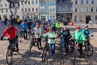 Radwandergruppe Meerane geht wieder auf Tour - Start zu einer Tour der Radwandergruppe Meerane im vergangenen Jahr.