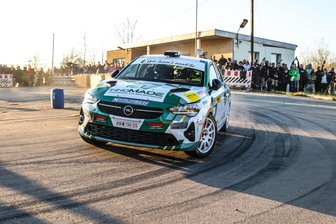 Rallye Erzgebirge 2025: Der Shakedown am Donnerstag in Bildern - Sepp Wiegand/Christoph Gerlich im Opel Corsa Rally4.