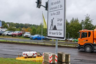 Randale auf der B-173-Baustelle in Sankt Egidien: 10.000 Euro Schaden - Auf dieser Baustelle zwischen Lichtenstein und St. Egidien randalierten Unbekannte.