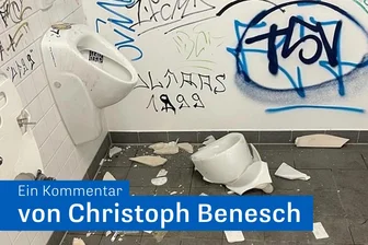 Randale bei FSV Zwickau gegen Lok Leipzig: Höchste Zeit, gegen diesen Unsinn aufzustehen - Verwüstungen GGZ Arena nach dem Regionalligaspiel des FSV Zwickau gegen Lok Leipzig.