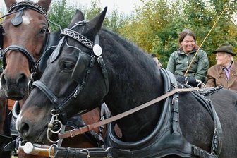 Rasanter Ritt durch Hindernisparcours - Ältester Teilnehmer war der 91-jährige Axel Schulze aus Bad Elster, für den seine Bekannte Marlen Schannwell den Parcours absolvierte.