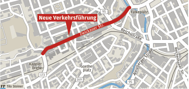 Rathaus will Zwickauer Straße sicherer machen - 