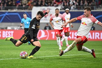 RB Leipzig: Ein Geniestreich reicht Real gegen tapfere Leipziger - Bellingham-Ersatz Brahim Diaz (li., hier gegen Willy Orban) war der gefeierte Held der Gäste gegen tapfere Leipziger.
