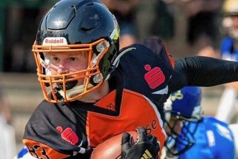 Rebels feiern Football-Fest beim Kantersieg - Jan Macholdt sorgt für jede Menge Offensiv-Power bei den Vogtland Rebels.