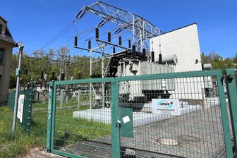 Reichenbach: Neue Stromleitung führt ins Gewerbegebiet an der A 72 - Das Umspannwerk der Envia M an der Rosa-Luxemburg-Straße in Reichenbach.