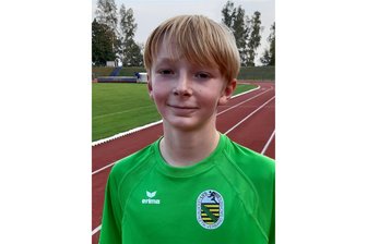 Reichenbacher Bahngeher zum ersten Mal im Auswahlteam - Reichenbachs Mattis Ackermann im Auswahl-Shirt.