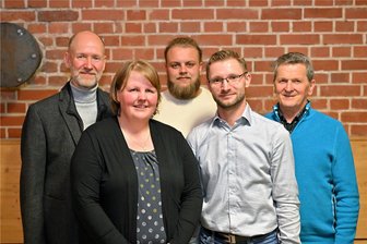 Reichenbachs größte Bürgerinitiative vollzieht einen Generationswechsel - Die Bitex-Kandidaten für den Reichenbacher Stadtrat: (von links) Steffen Buchsbaum, Jacqueline Löw, Franz Schaller, Randy Neidhardt und Georg Erdmann.