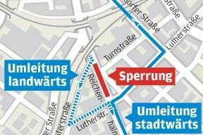 Reichenhainer Straße keine Durchgangsstrecke mehr -