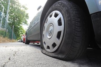 Reifenstecher in Chemnitz-Bernsdorf auf Tour -