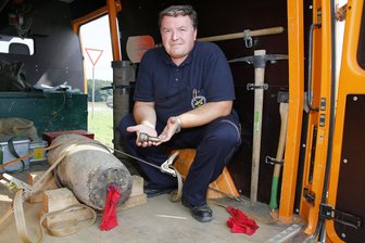 Entschärfte die Bombe: Sprengmeister Entschärfer Holger Klemig.