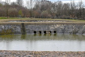 Reinsdorf: Erweiterung des Rückhaltebeckens - Regenrückhaltebecken dienen dem Hochwasserschutz.