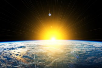 Reinsdorf: Spendenaktion für Planetarium übertrifft Erwartungen - HInter dem Planeten Erde zeigt sich die Sonne. Im Reinsdorfer Planetarium sollen Besucherbald mehr über die Erde lernen.