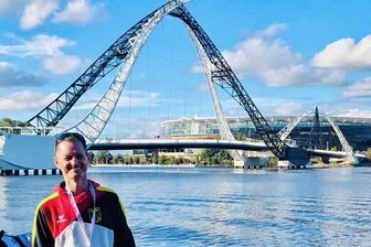 Reinsdorfer erlebt die Welt mit neuem Herz und neuer Lunge - Dirk Naumann erlebte in Perth seine fünften World Transplant Games. Er freut sich, dass der Wettkampf 2025 in Dresden stattfindet. 