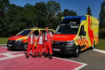 Rettungsfahrzeuge besichtigen und mehr: Veranstaltung zum Weltrotkreuztag am 8. Mai - Bei der Veranstaltung zum Weltrotkreuztag können unter anderem DRK-Rettungswagen besichtigt werden.