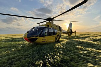 Rettungshubschrauber bei schwerem Motorradunfall auf der B 92 im Vogtland - Ein Rettungshubschrauber war am Sonntag auf der B 92 im Einsatz.