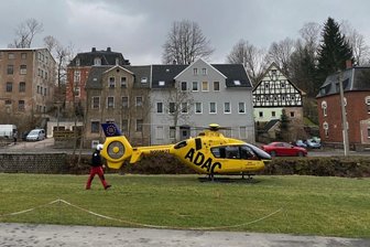 Rettungshubschrauber landet in Kirchberg -