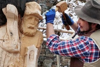 Richters Erbe in jungen Händen - Johannes Düring aus Johanngeorgenstadt hat Richters Bergmann, der am Schaubergwerk "Glöckl" steht, neu erschaffen. 