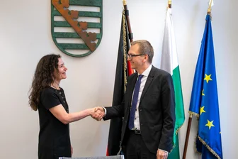 Richterverband zu Justiz-Gipfel für schnellere Asylverfahren: „Es ist zu wenig“ - Matthias Mittag (r.), Chef des Verbands sächsischer Verwaltungsrichter kam vor wenigen Tagen zum Antrittsbesuch bei der neuen Justizministerin Constanze Geiert (CDU).