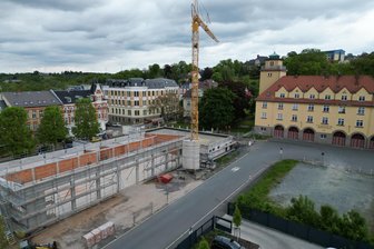 Richtfest für größtes Bauvorhaben in Werdau - Für das neue Gerätehaus der Freiwilligen Feuerwehr Werdau ist nächste Woche Richtfest.