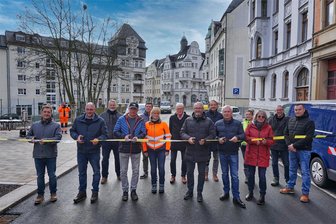 Robert-Blum-Straße in Auerbach ist wieder offen - Die Robert-Blum-Straße in Auerbach ist wieder für den Verkehr freigegeben.