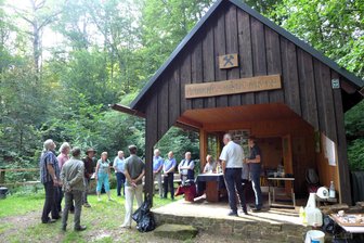 Rochlitzer Runde grüßt mit einem „Glück auf!“ - Die Kaue am St. Johannes Stolln in Seelitz.
