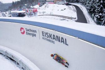            Julia Taubitz ist beim Rodel-Weltcup auf ihrer Heimbahn in Altenberg auf Rang zwei gefahren.