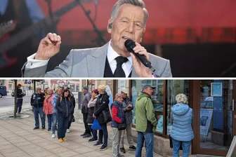 „Roland Kaiser ist eine Ikone“: Fans stehen im Erzgebirge über eine Stunde für Tickets an - Schlange stehen für Roland Kaiser in Aue: Zahlreiche Fans versuchten am Freitagmorgen an Tickets zu kommen.