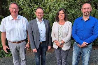 Rolf Weigand übernimmt Fraktionsvorsitz der AfD im Kreistag - Der neue Fraktionsvorstand besteht aus Holger Zielinski, Rolf Weigand, Romy Penz und Jens Tamke (v. l.).