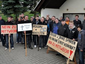 Bürger protestieren gegen Gemeindefusion mit Mittweida