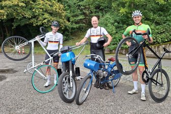 RSV-Trio erlebt internationale Meisterschafts-Premiere - Robin Rautzenberg, Sven Lohse und Constantin Lohse vom RSV Chemnitz (von links) gehen bei der Steher-Europameisterschaft an den Start.