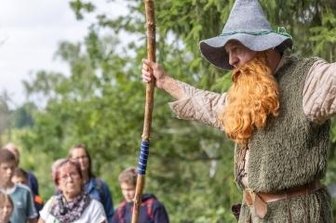 Rübezahl lüftet Geheimnisse der Binge - Gästeführer Jürgen Bochmann in der Rolle des Berggeistes Rübezahl. 